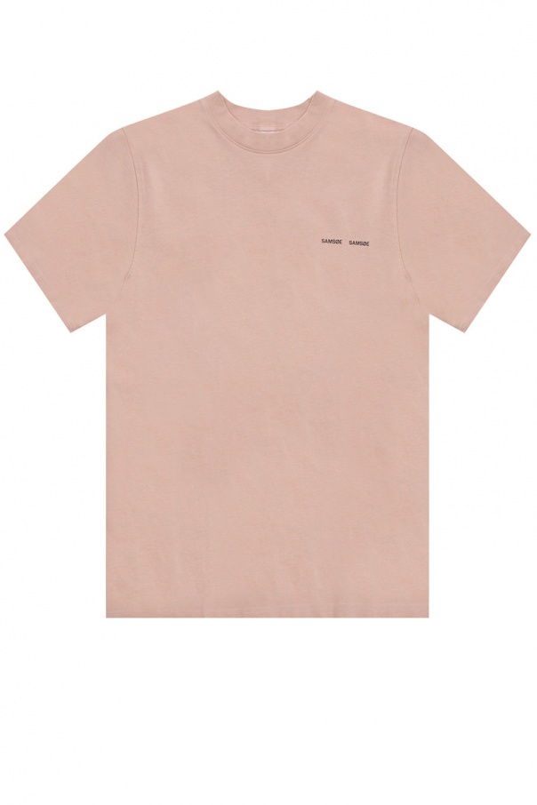 Pink Grivel T - shirt à Manches Courtes Logo Samsøe Samsøe - I